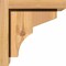 Ekena Millwork Monterey Smooth Corbel w/Backplate, Western Red Cedar, 7 1/2"W x 8"D x 8"H COR08X08X08MON01SWR - alternate 4